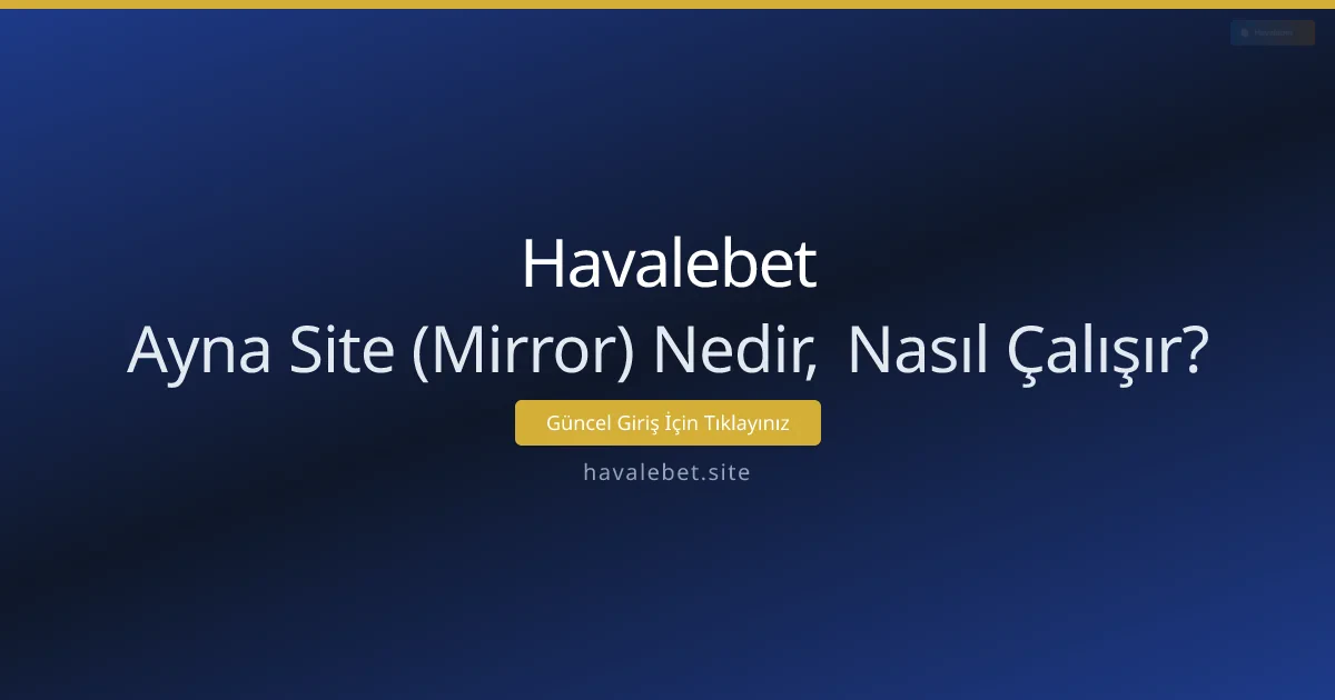 Ayna Site (Mirror) Nedir, Nasıl Çalışır? Ayna Site (Mirror) Nedir, Nasıl Çalışır? - Havalebet rehber görseli
